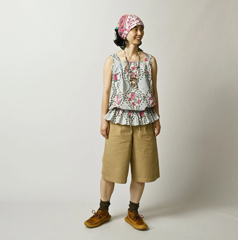45R Saffron Block Print de Sleeveless Top - Image 4