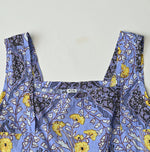 45R Saffron Block Print de Sleeveless Top