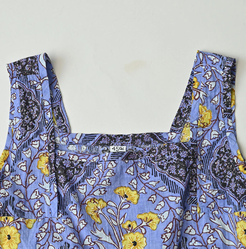 45R Saffron Block Print de Sleeveless Top - Image 14