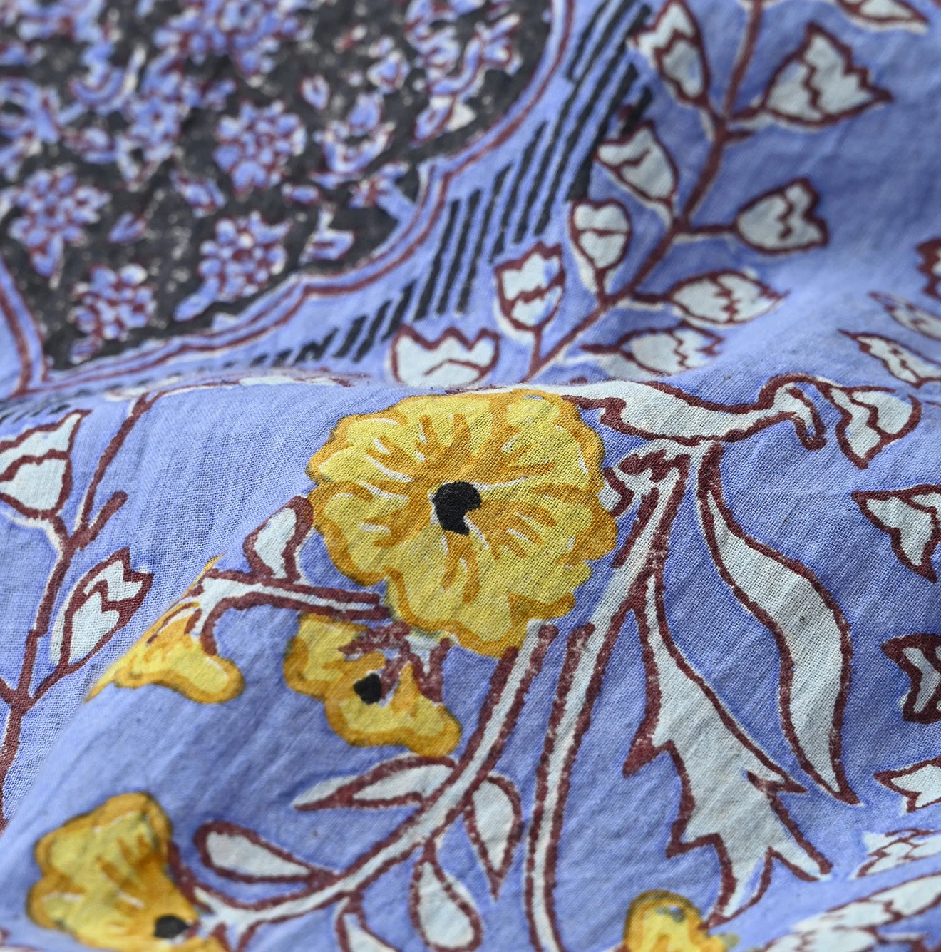 45R Saffron Block Print de Sleeveless Top