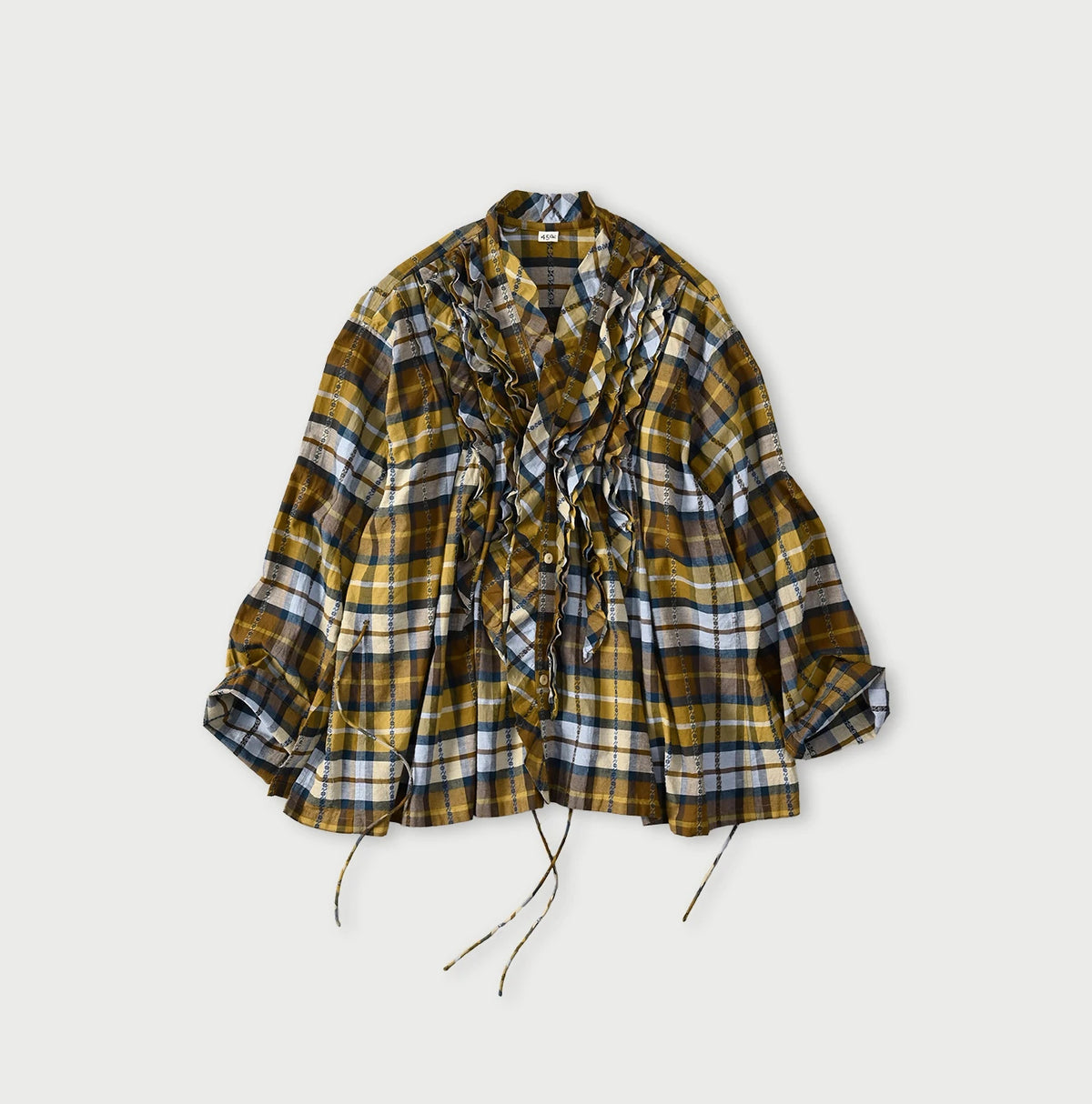 45R Khadi Dobby Frill Cachecoeur