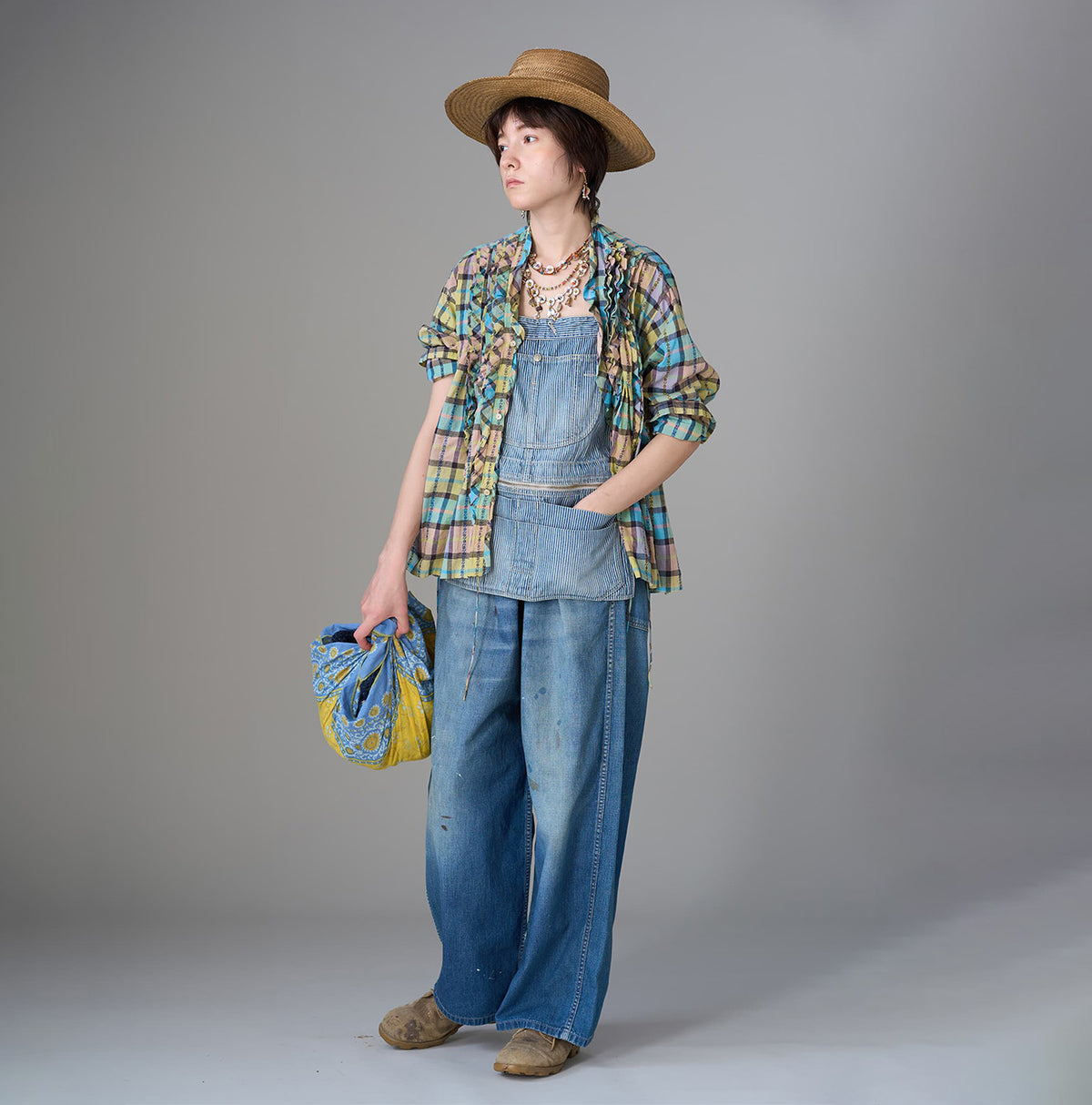Khadi Dobby Frill Cachecoeur