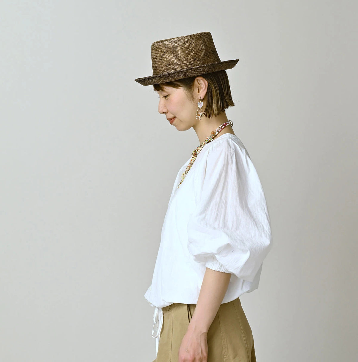 45R Khadi Puff Sleeve Blouse