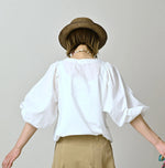 45R Khadi Puff Sleeve Blouse