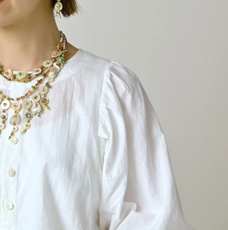 45R Khadi Puff Sleeve Blouse - Image 6