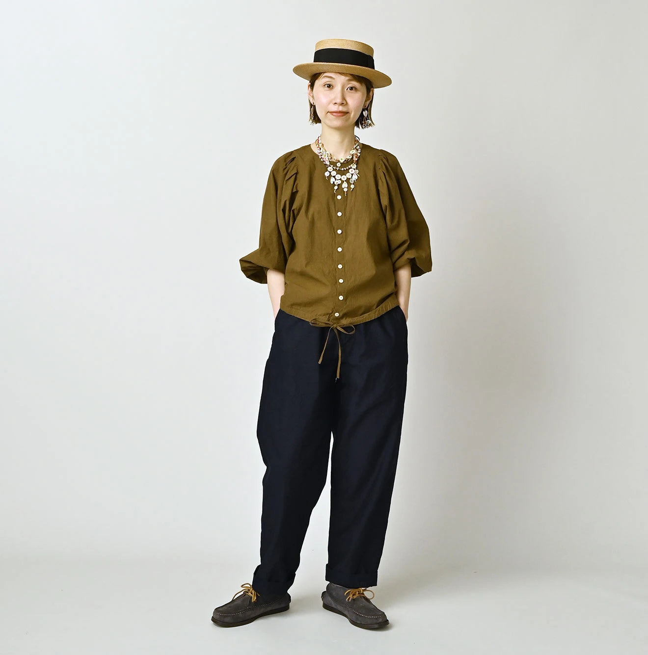 45R Nuts Khadi Puff Sleeve Blouse - Image 2