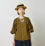 45R Nuts Khadi Puff Sleeve Blouse