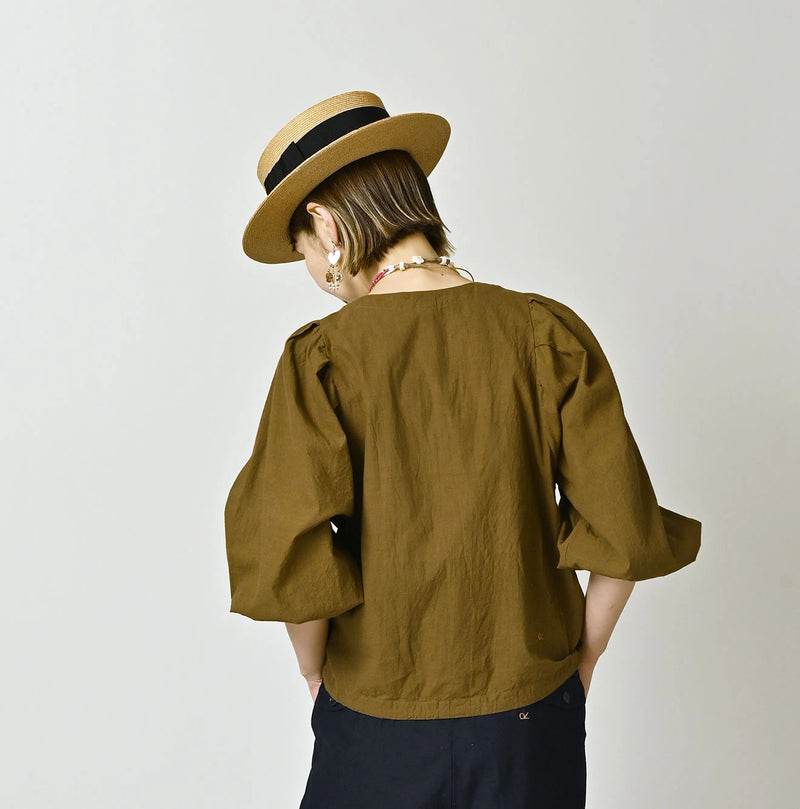 45R Nuts Khadi Puff Sleeve Blouse - Image 5