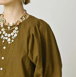 45R Nuts Khadi Puff Sleeve Blouse