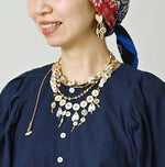 45R Ai Indigo Khadi Puff Sleeve Blouse