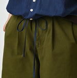 45R Ai Indigo Khadi Puff Sleeve Blouse