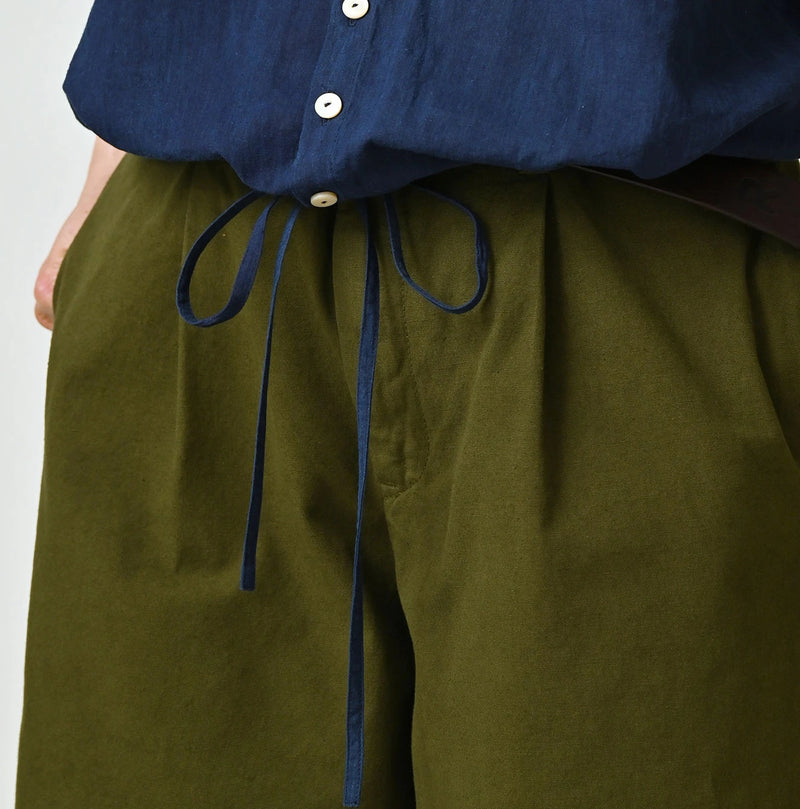 45R Ai Indigo Khadi Puff Sleeve Blouse - Image 9