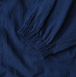 45R Ai Indigo Khadi Puff Sleeve Blouse