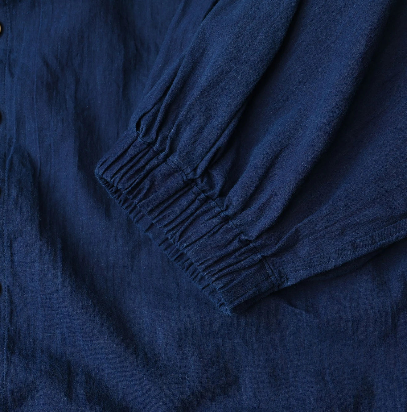 45R Ai Indigo Khadi Puff Sleeve Blouse - Image 15