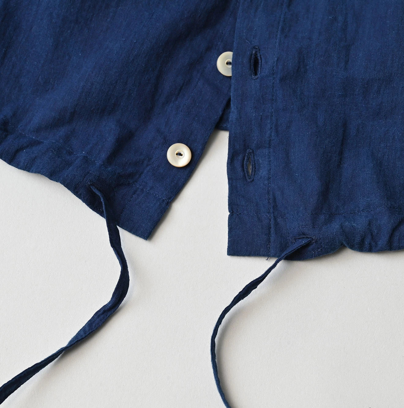 45R Ai Indigo Khadi Puff Sleeve Blouse - Image 16