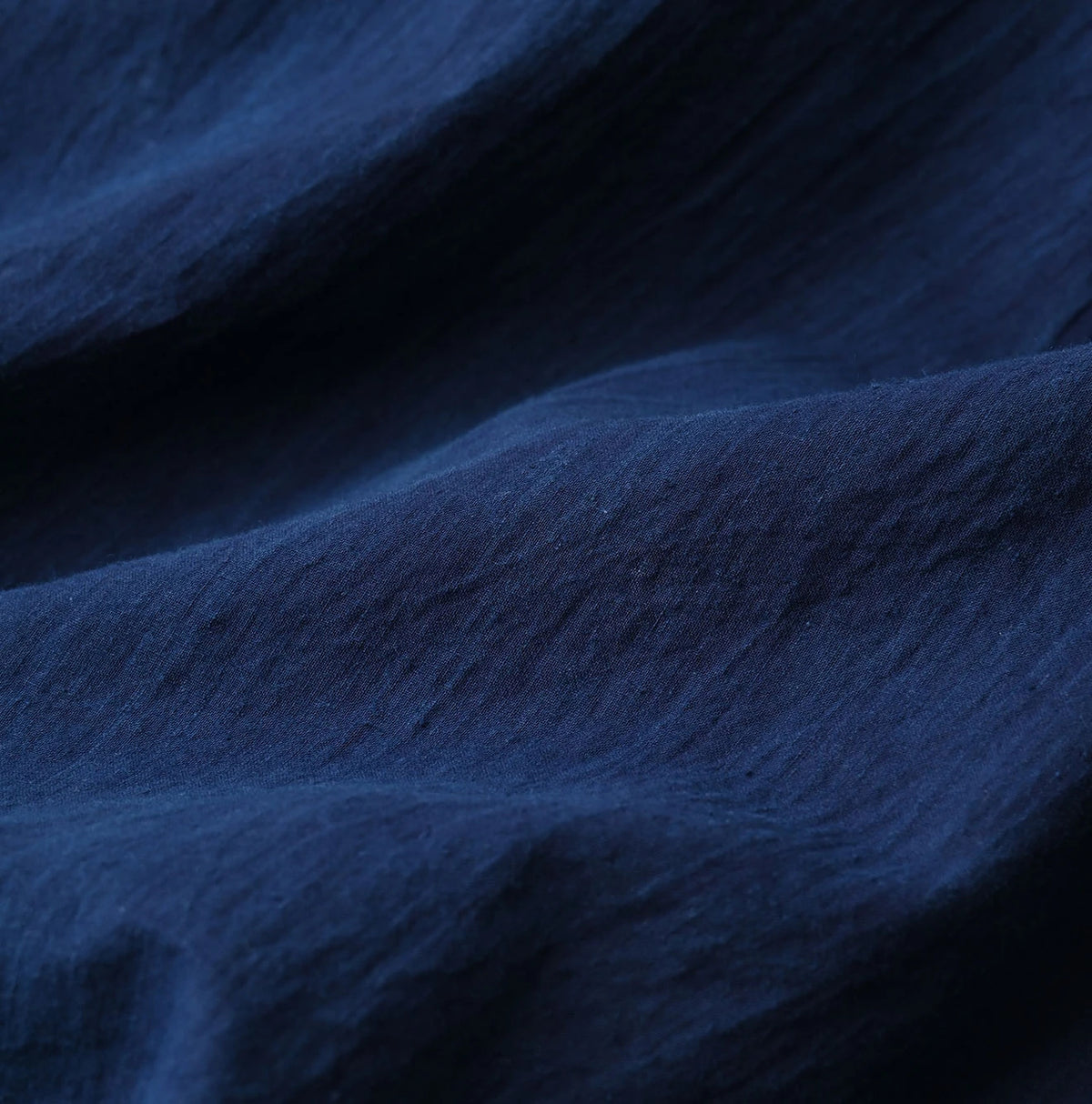 45R Ai Indigo Khadi Puff Sleeve Blouse