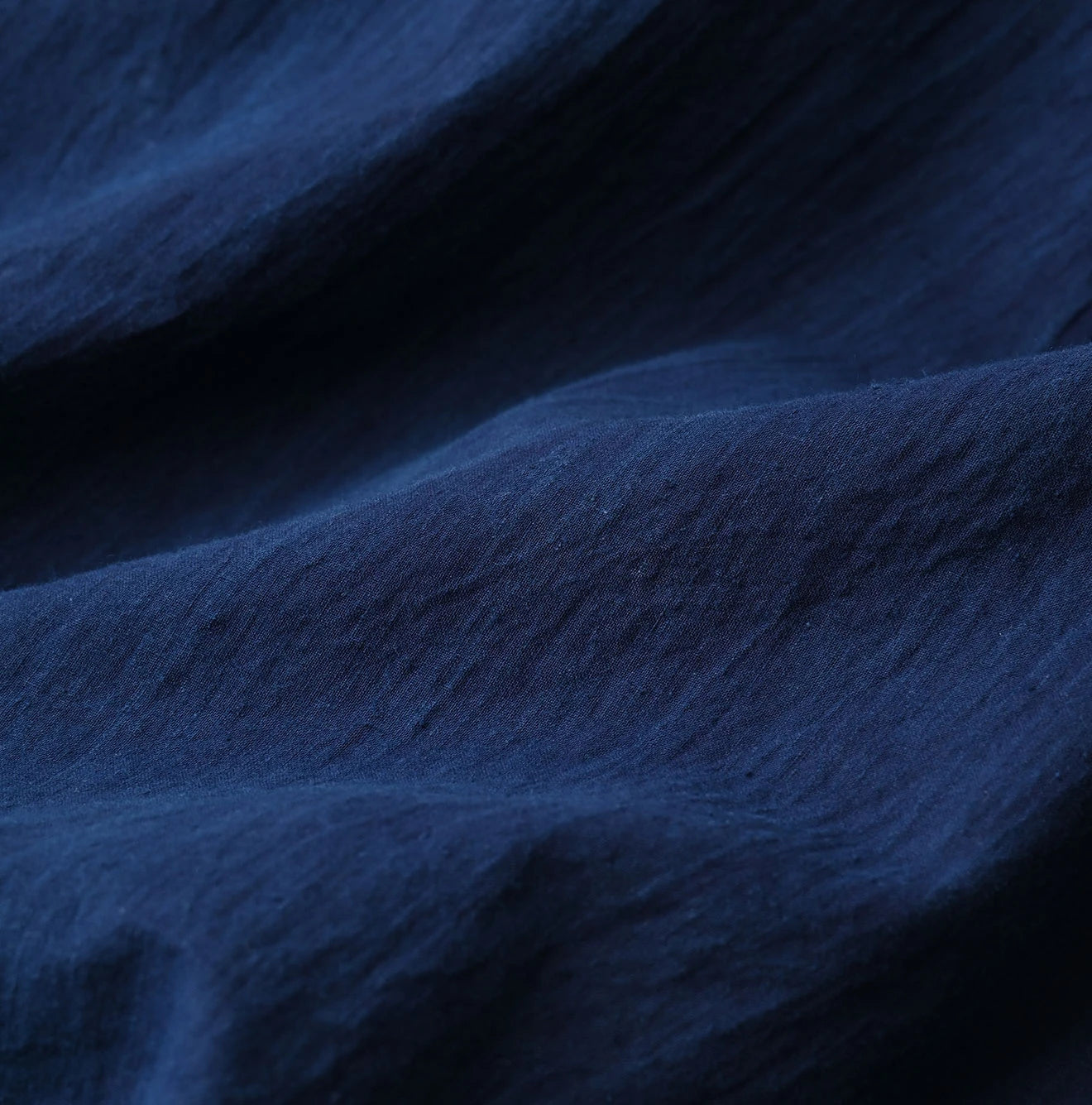 45R Ai Indigo Khadi Puff Sleeve Blouse