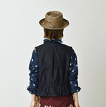 45R Indigo Light Back Sateen Poshu Vest
