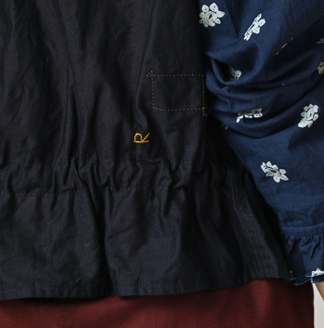 45R Indigo Light Back Sateen Poshu Vest - Image 10