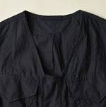 45R Indigo Light Back Sateen Poshu Vest