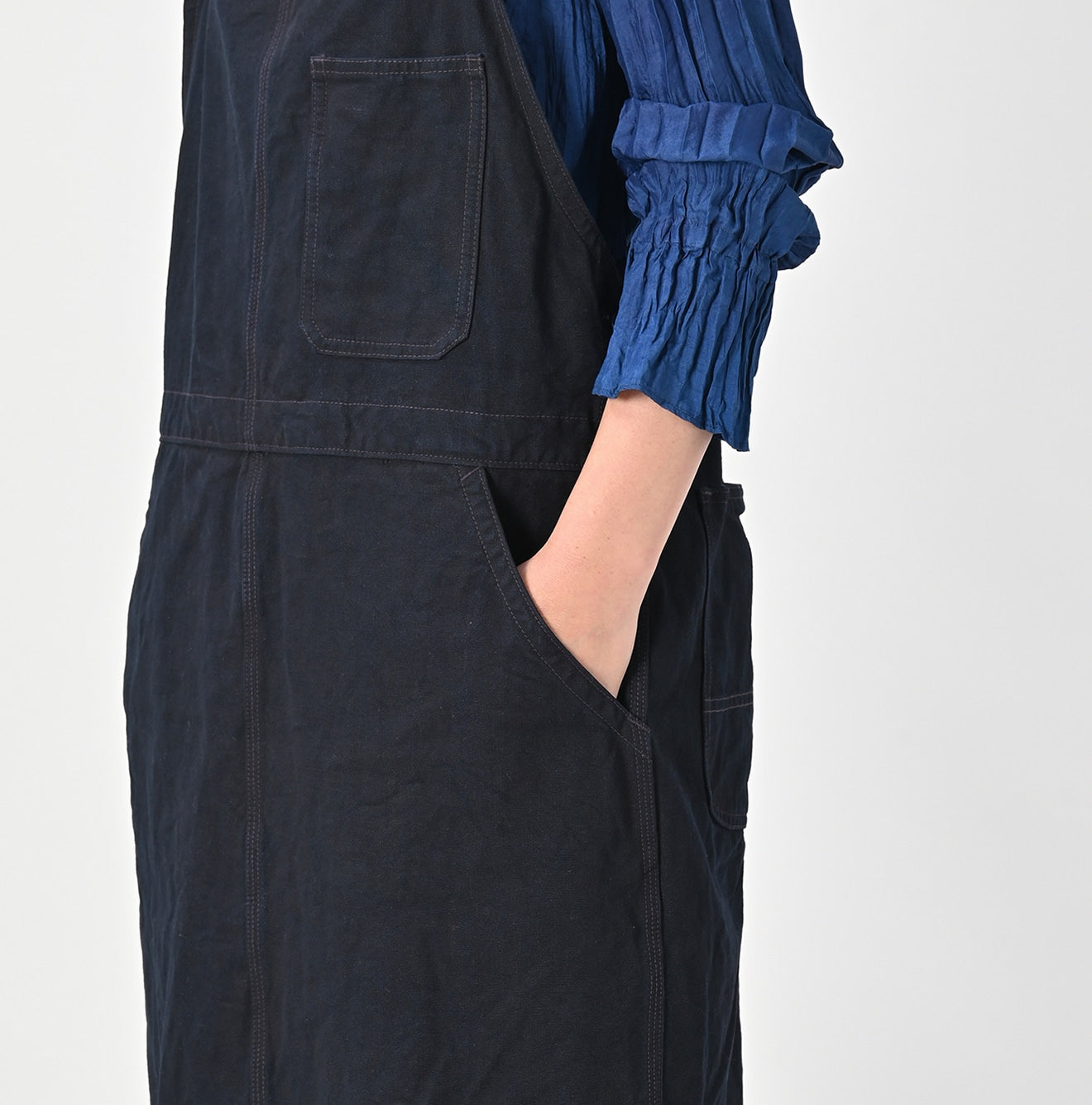 45R Indigo Duck Over Skirt - Image 6