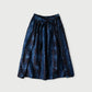 45R Indigo Chandelier Flower Apron Skirt