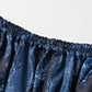 45R Indigo Chandelier Flower Apron Skirt