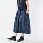 45R Indigo Chandelier Flower Apron Skirt