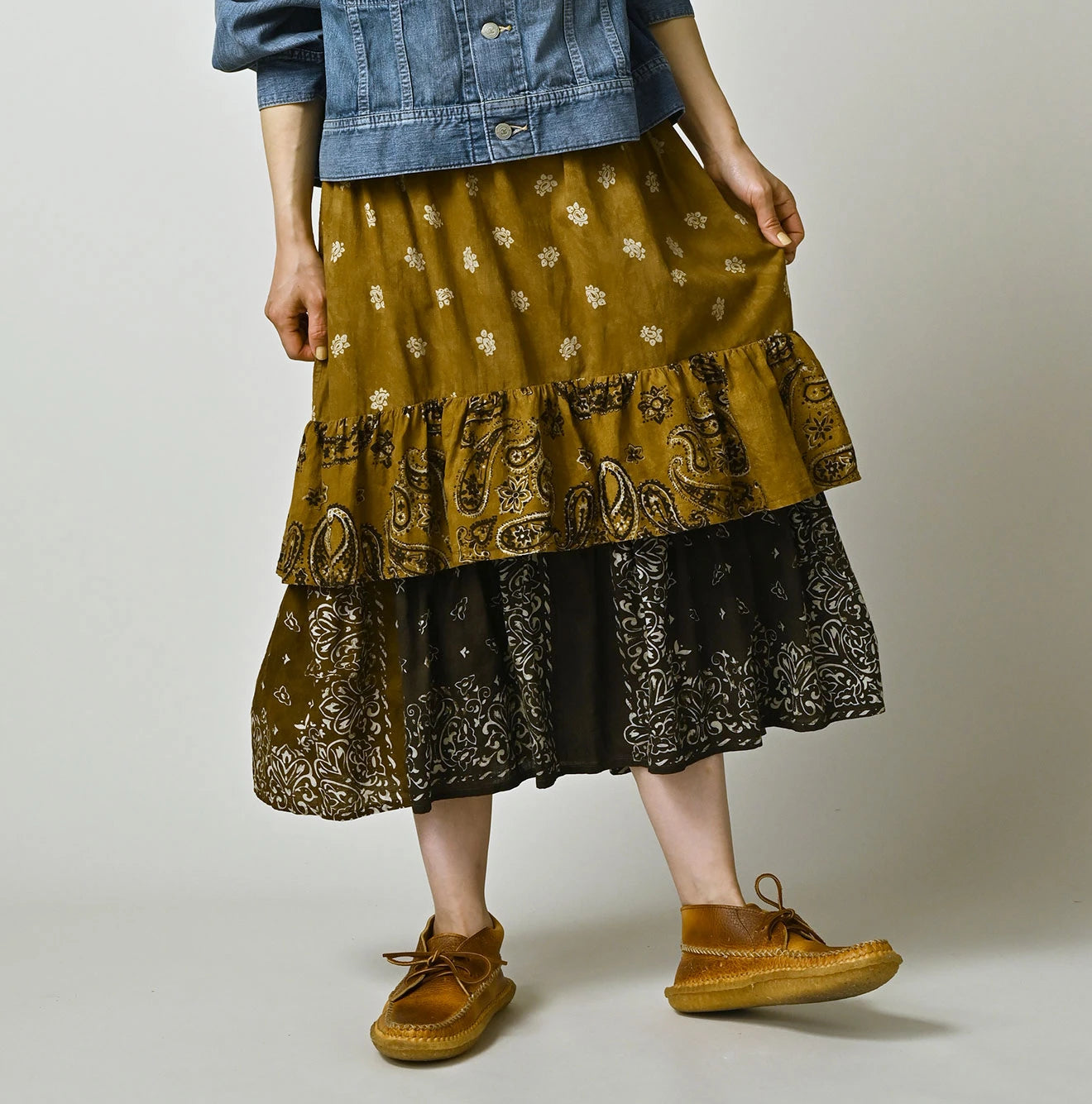 45R Bandana Mix à la Mode Tiered Frill Petti Skirt - Image 3