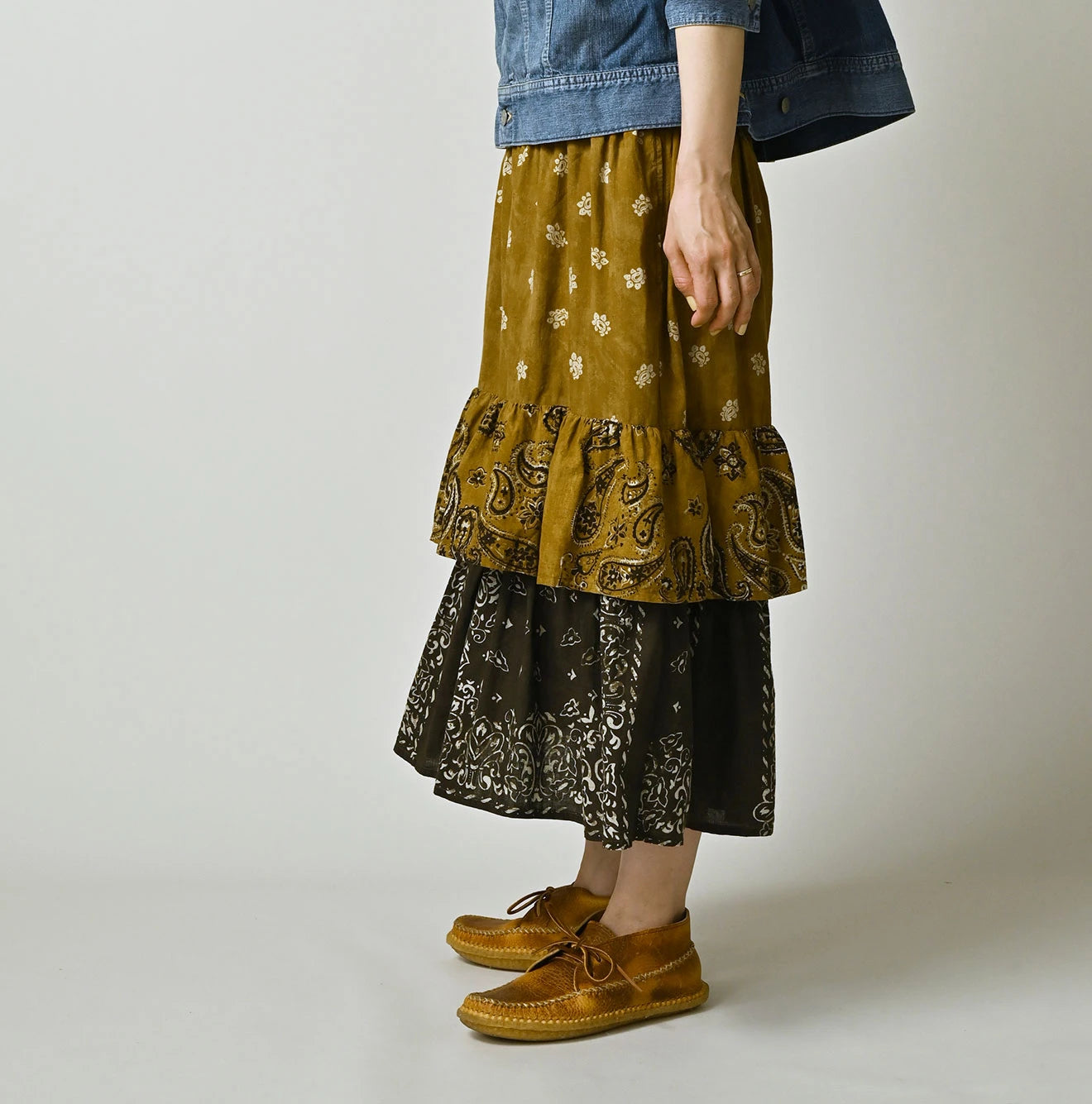 45R Bandana Mix à la Mode Tiered Frill Petti Skirt - Image 4