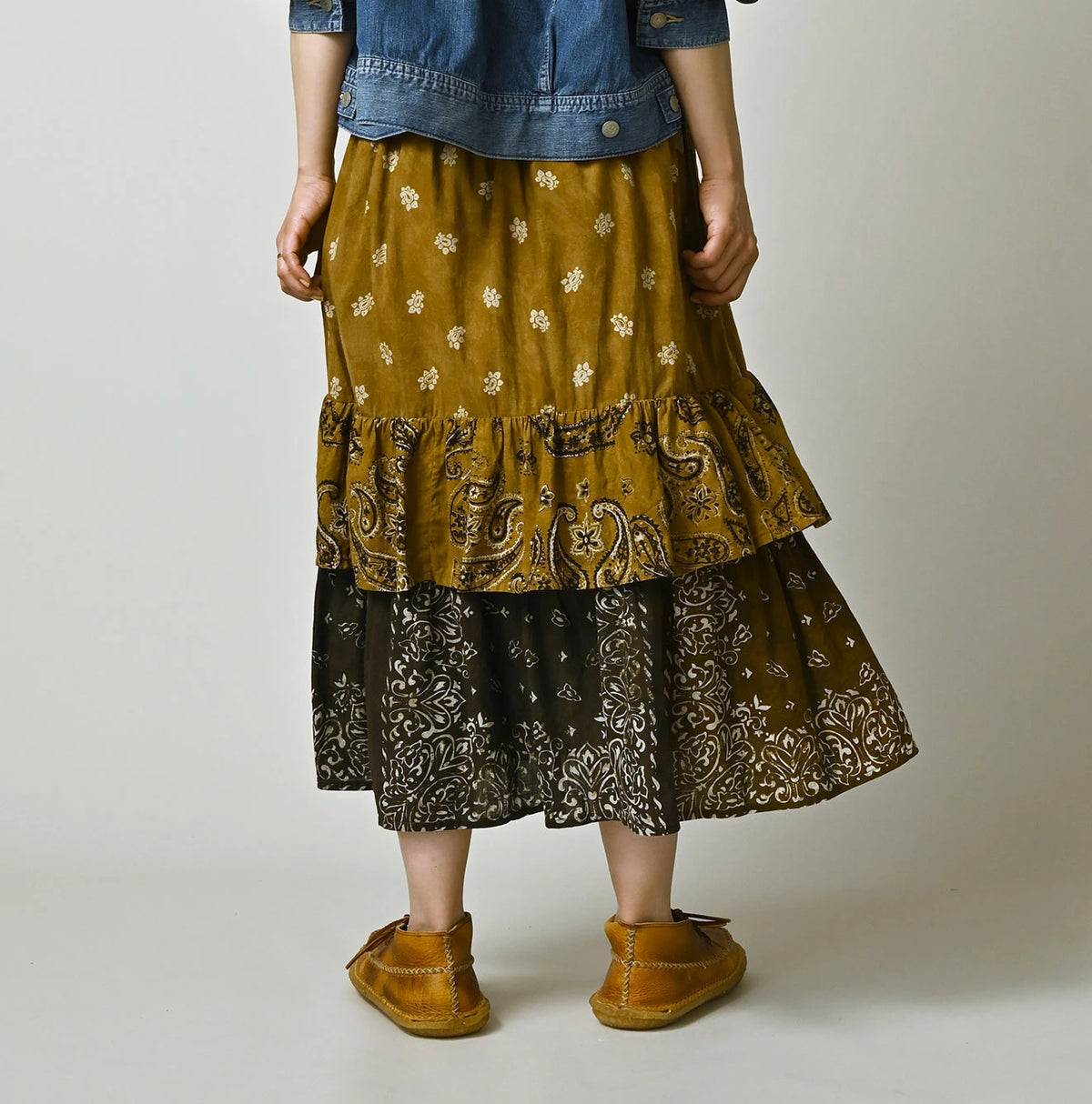 45R Bandana Mix à la Mode Tiered Frill Petti Skirt