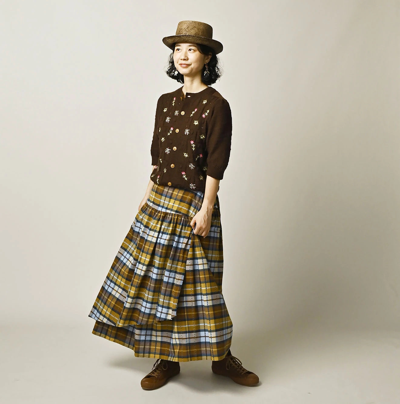 45R Khadi Dobby Multi Skirt - Image 4