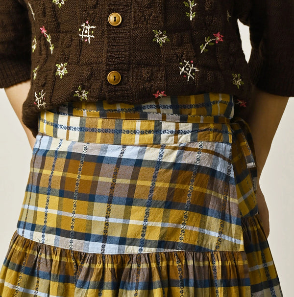 45R Khadi Dobby Multi Skirt