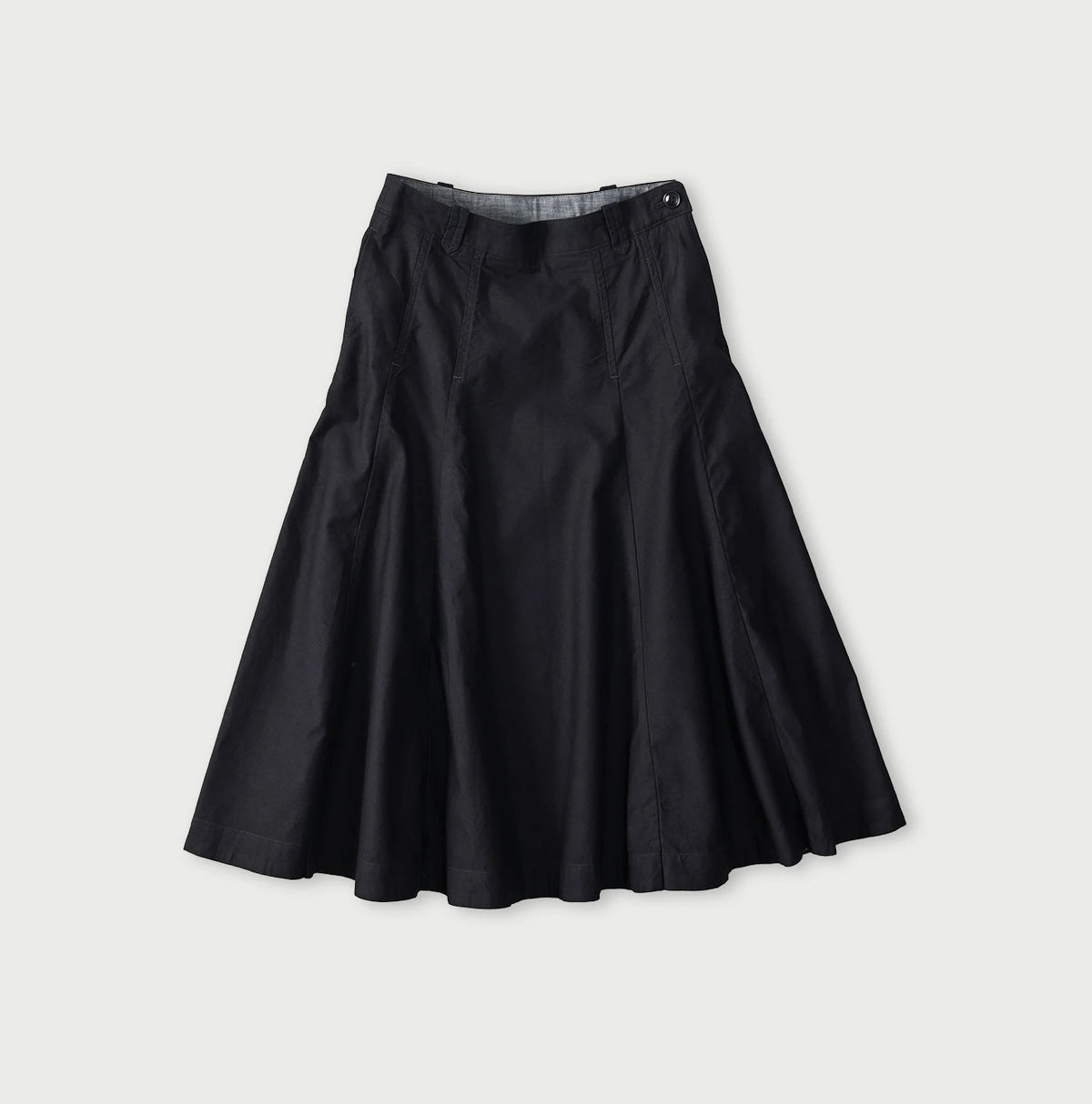 45R Indigo Light Back Sateen Soufflé Skirt
