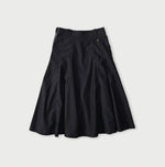 45R Indigo Light Back Sateen Soufflé Skirt