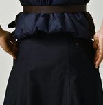 45R Indigo Light Back Sateen Soufflé Skirt