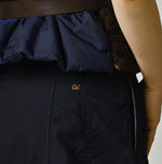 45R Indigo Light Back Sateen Soufflé Skirt