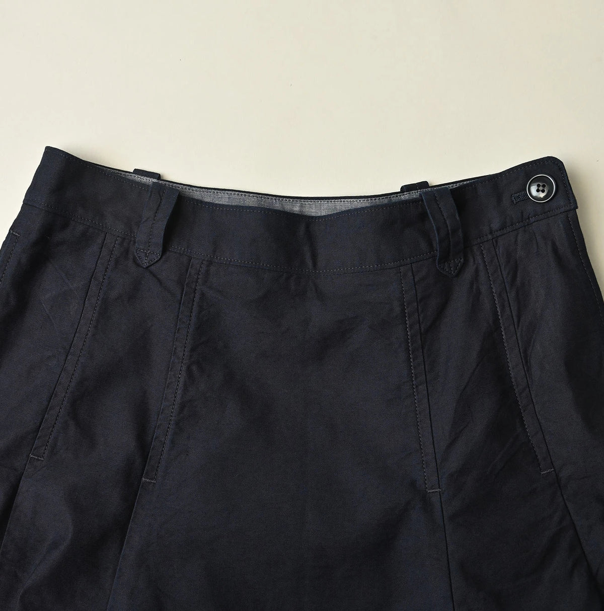 45R Indigo Light Back Sateen Soufflé Skirt