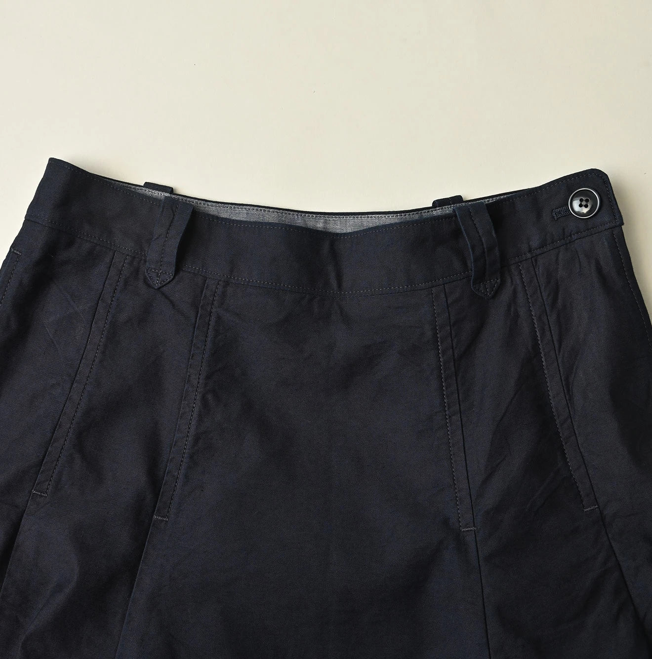 45R Indigo Light Back Sateen Soufflé Skirt - Image 11