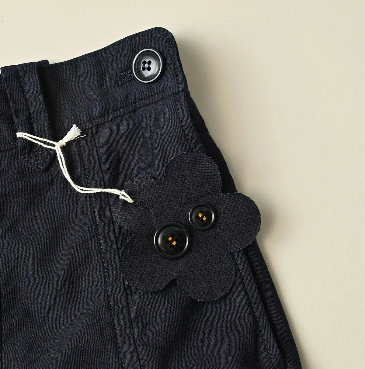 45R Indigo Light Back Sateen Soufflé Skirt