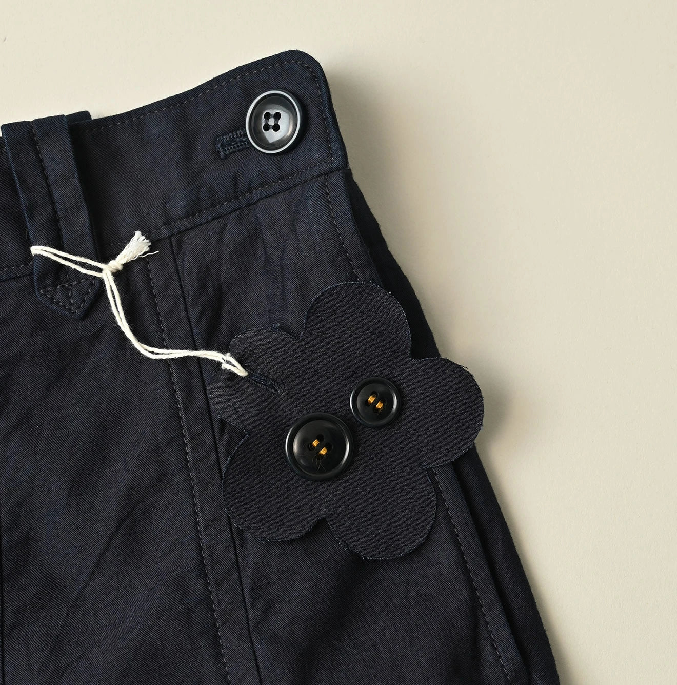 45R Indigo Light Back Sateen Soufflé Skirt