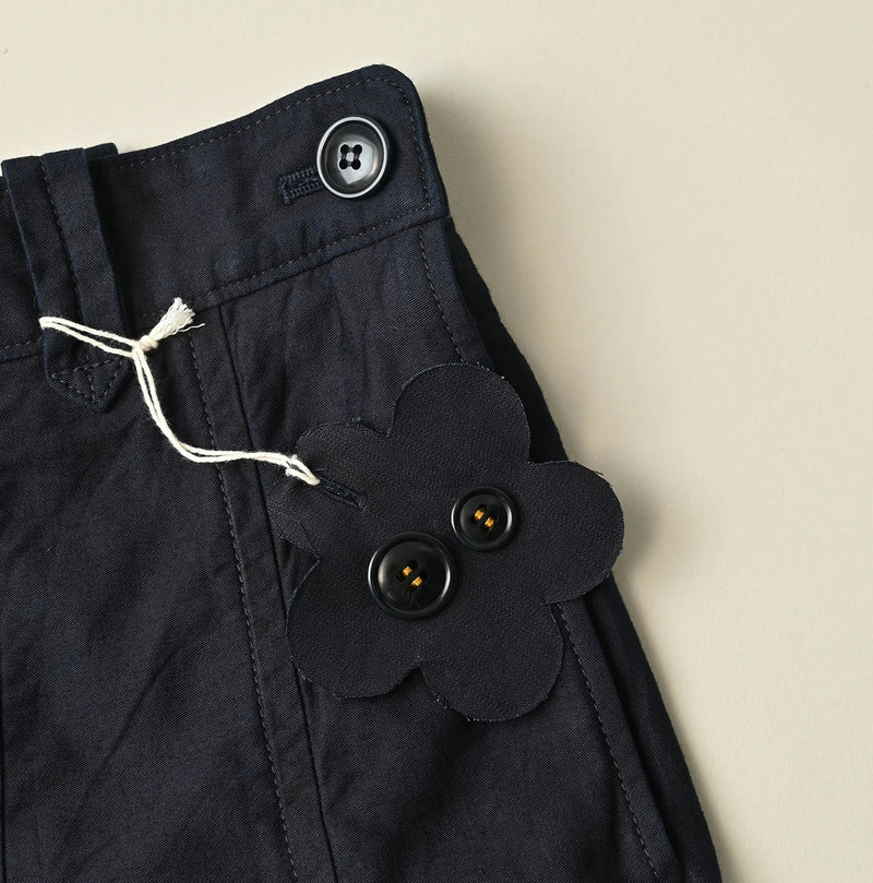 45R Indigo Light Back Sateen Soufflé Skirt - Image 16