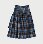 45R Ai Indigo Check Khadi Dobby Multi Skirt
