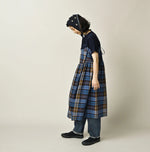 45R Ai Indigo Check Khadi Dobby Multi Skirt