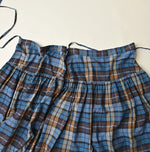 45R Ai Indigo Check Khadi Dobby Multi Skirt