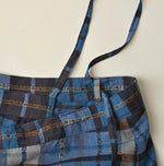 45R Ai Indigo Check Khadi Dobby Multi Skirt