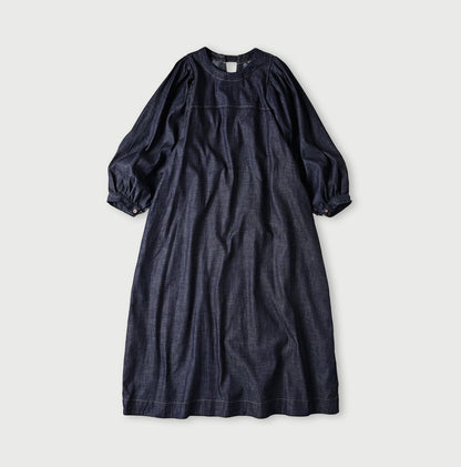 45R 45 Petit Denim Puff Sleeve Dress