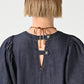 45R 45 Petit Denim Puff Sleeve Dress