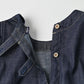 45R 45 Petit Denim Puff Sleeve Dress
