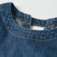 45R 45 Petit Denim Puff Sleeve Dress